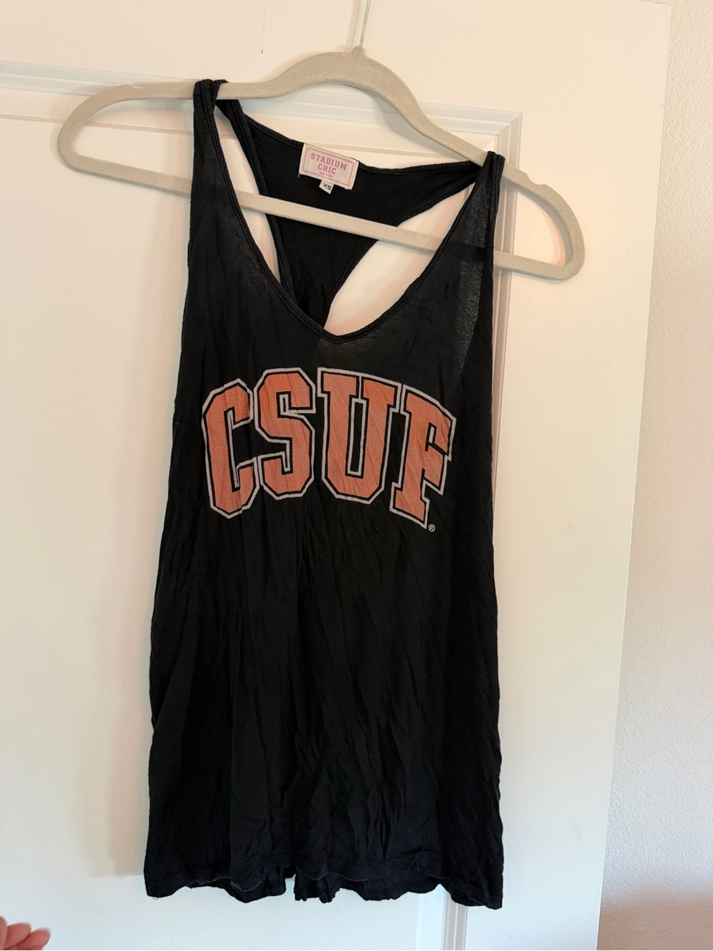 Women’s Black CSUF Graphic Tank Top
